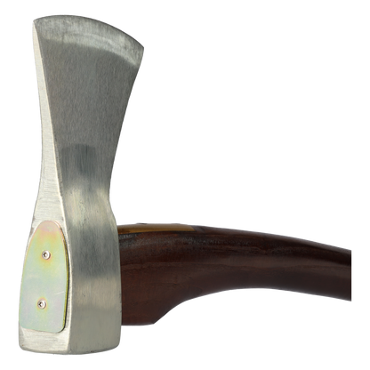 STUBAI Astbeil Putzhake im Nirolook mit Messing-Stielschutz | 1200 g Kopfgewicht | Beil aus Stahl mit Holzgriff, kleine Axt zur Forstarbeit, Spaltbeil, Allzweckbeil, Freizeitbeil