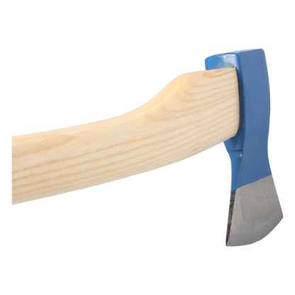 STUBAI Forstaxt | 1400 g Kopfgewicht | Axt Rheinische Form aus Stahl mit Holzgriff, kleine Axt zur Wald- und Gartenarbeit, Fällaxt, Spaltaxt, Universalaxt