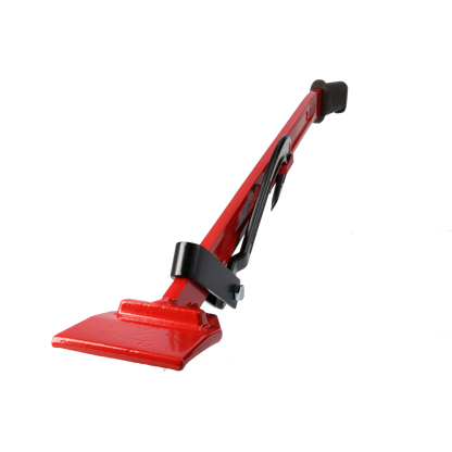 STUBAI Fällheber mit Wendehaken 80 cm Länge, geschmiedet aus Spezialstahl, ergonomischer Korkgriff, Forstwerkzeug zum Drehen & Fällen von Bäumen, FPA-zertifiziert, rot, rückenschonend, 80 cm Länge