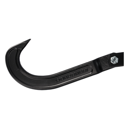 STUBAI Fällheber mit Wendehaken 80 cm Länge, geschmiedet aus Spezialstahl, ergonomischer Korkgriff, Forstwerkzeug zum Drehen & Fällen von Bäumen, FPA-zertifiziert, rot, rückenschonend, 80 cm Länge