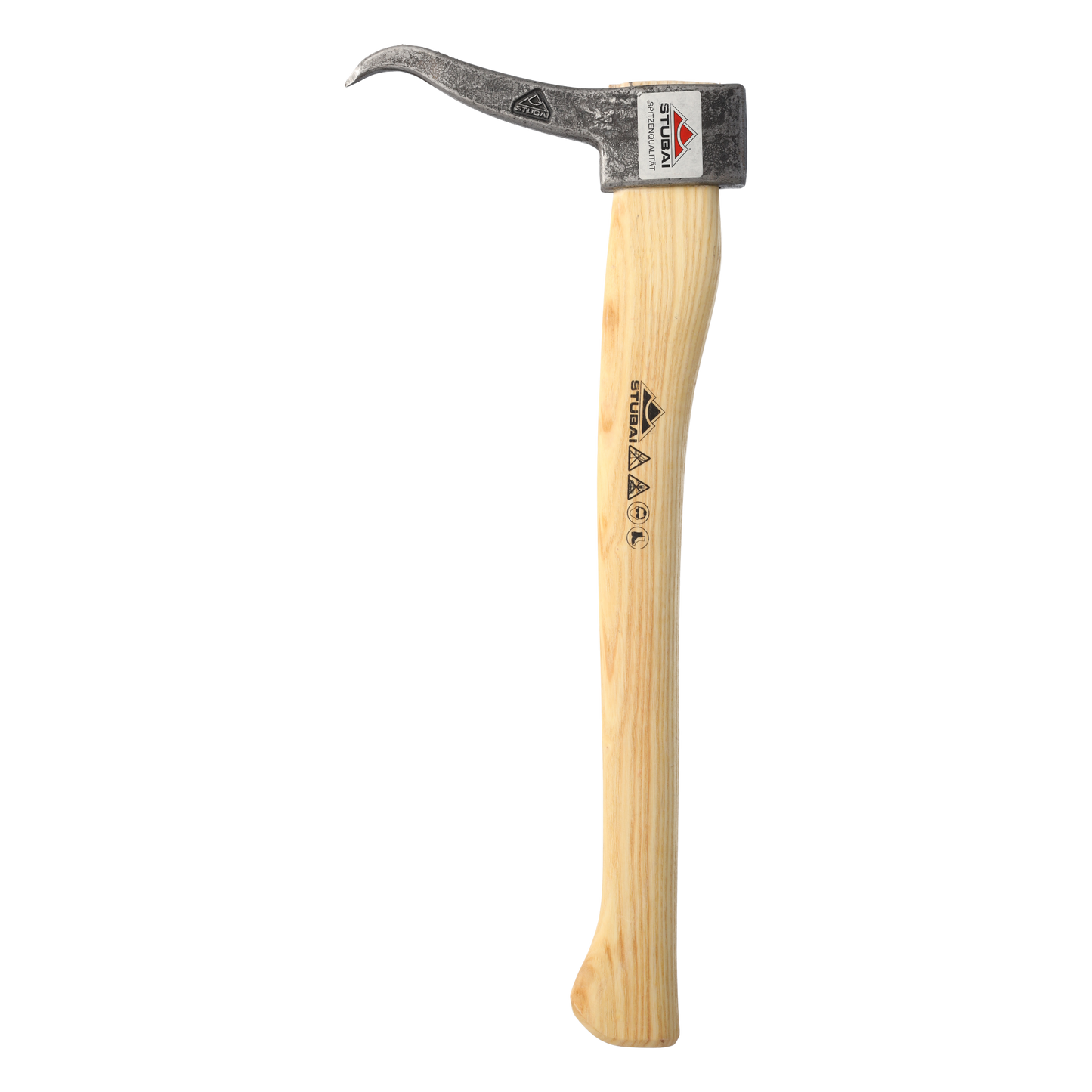 STUBAI Handsappie Nature | 450 mm, 760 g Kopfgewicht | Sappel mit Stiel aus hochwertigem Eschenholz | Wendehaken gesenkgeschmiedet | zum Aufnehmen und Transportieren von Holzstücken