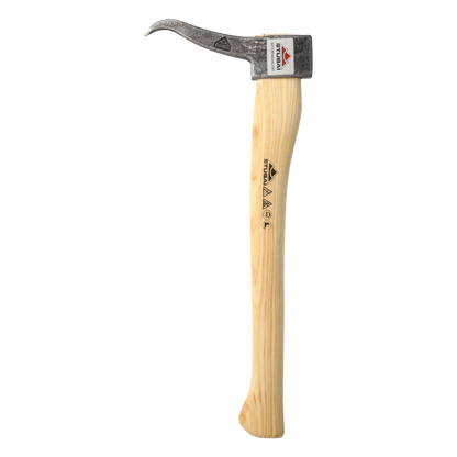 STUBAI Handsappie Nature | 450 mm, 760 g Kopfgewicht | Sappel mit Stiel aus hochwertigem Eschenholz | Wendehaken gesenkgeschmiedet | zum Aufnehmen und Transportieren von Holzstücken