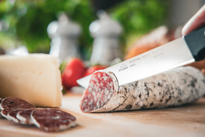 STUBAI hochwertiges Küchenmesser gerader Rücken | 140 mm | Kochmesser Tirol aus Edelstahl für Schneiden von Fleisch, Gemüse, Obst & Lebensmitteln, rostfrei, spülmaschinenfest