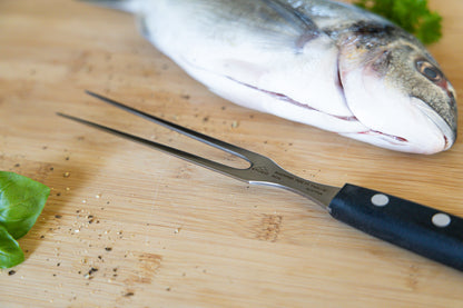 STUBAI Vorlegegabel 110 mm | Fleischgabel Tranchiergabel Tirol aus Edelstahl zum Servieren von Fleisch, Wurst, Käse & Lebensmitteln, rostfrei, spülmaschinenfest