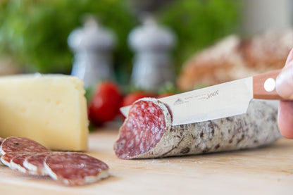 STUBAI hochwertiges Jausenmesser | 100 mm | Küchenmesser aus Edelstahl, Obstmesser, Frühstücksmesser für die Mahlzeit, Picknick, zum Schneiden von Brot oder Käseplatten