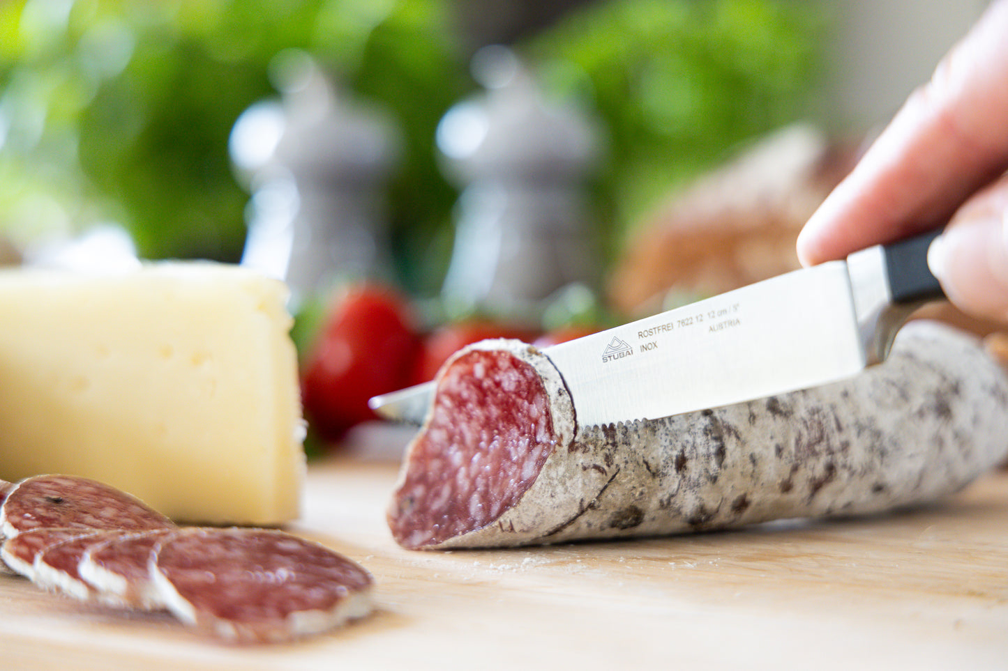 STUBAI hochwertiges Steakmesser | 120 mm | Küchenmesser zum Schneiden von Steaks, Braten und Fleischgerichte, spülmaschinenfest