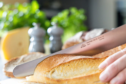 STUBAI hochwertiges Konditorsägemesser 260 mm | Konditormesser mit Wellenschliff aus Edelstahl für müheloses Schneiden von Torten, Kuchen, Brot & Backwaren, spülmaschinenfest, Konditorei