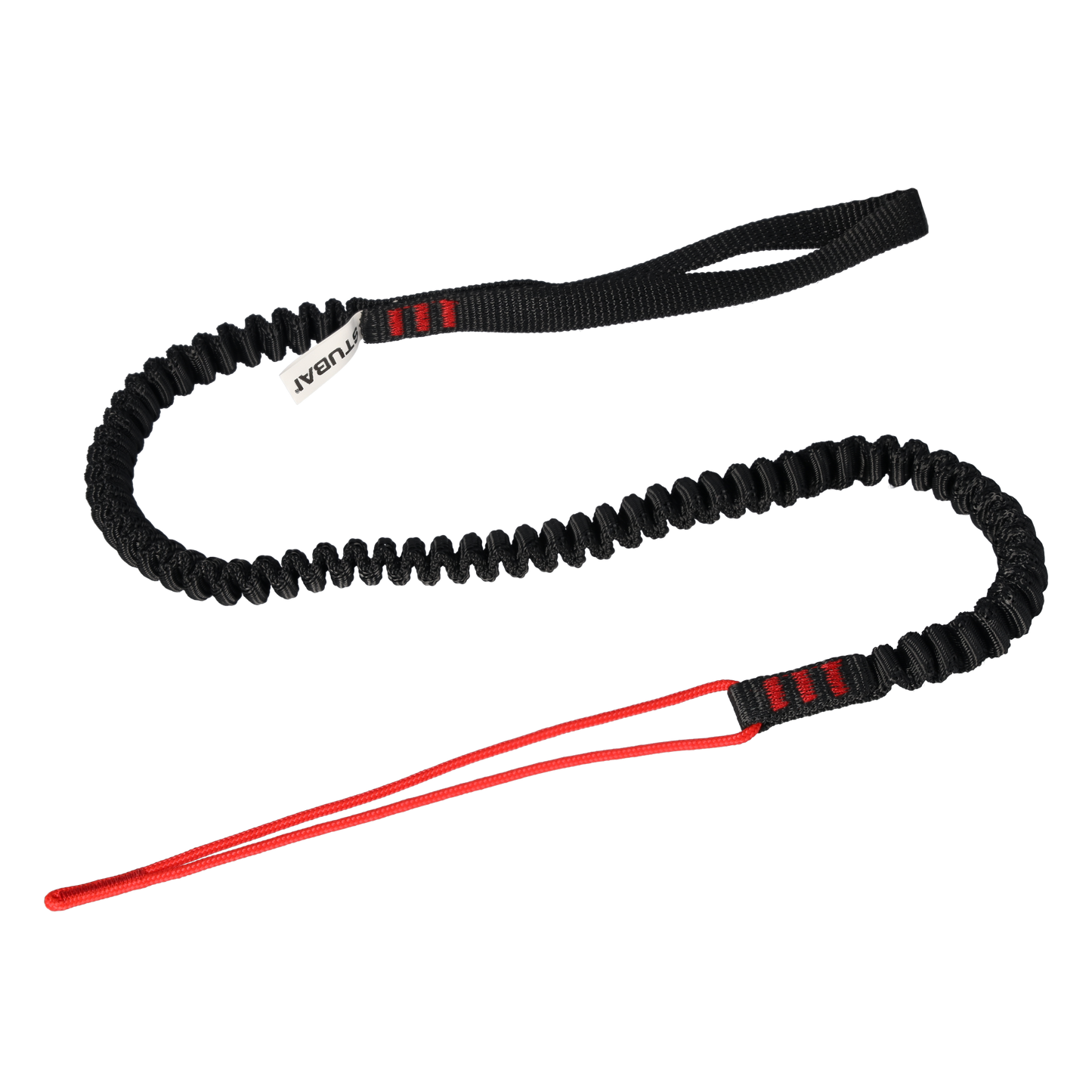 STUBAI LEASH Handschlaufe für Eispickel | schwarz, 70 cm bis 120 cm | als Absturzsicherung für Klemmkeilentferner und andere Werkzeuge | für Eisklettern, Bergsteigen, Sportklettern, Outdoor-Aktivitäten