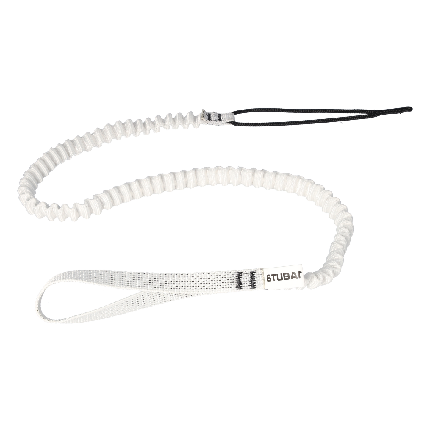 STUBAI LEASH Handschlaufe für Eispickel | weiß, 70 cm bis 120 cm | als Absturzsicherung für Klemmkeilentferner und Werkzeuge | für Eisklettern, Bergsteigen, Sportklettern, Outdoor-Aktivitäten