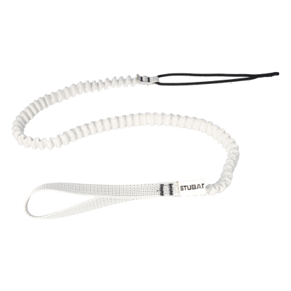 STUBAI LEASH Handschlaufe für Eispickel | weiß, 70 cm bis 120 cm | als Absturzsicherung für Klemmkeilentferner und Werkzeuge | für Eisklettern, Bergsteigen, Sportklettern, Outdoor-Aktivitäten