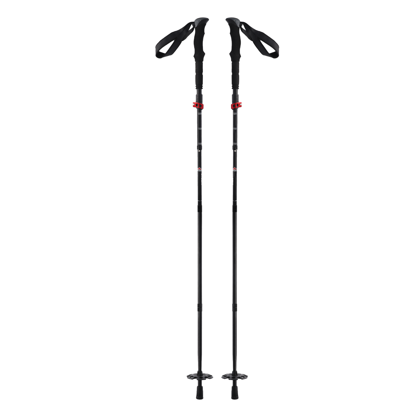 STUBAI Faltbarer Tourenstock Crimp Tour | 111 cm bis 128 cm |  Faltstöcke für Wanderung, steinige Wegen, Schneefelder, Outdooraktivitäten