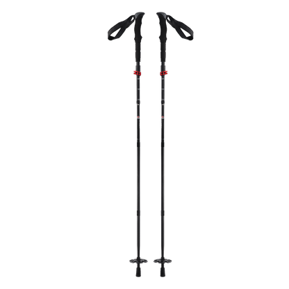 STUBAI Faltbarer Tourenstock Crimp Tour | 111 cm bis 128 cm |  Faltstöcke für Wanderung, steinige Wegen, Schneefelder, Outdooraktivitäten