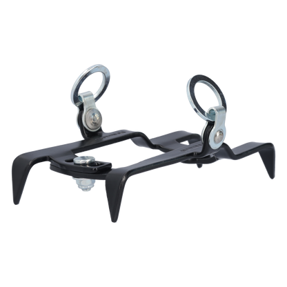 STUBAI Fußeisen Antislip | 4-zack mit Riemenbindung, 280 g | Rutschsicherung für Schuhe, für Outdoor- und Bergsportaktivitäten, Gletscherklettern, Hochgebirgstouren