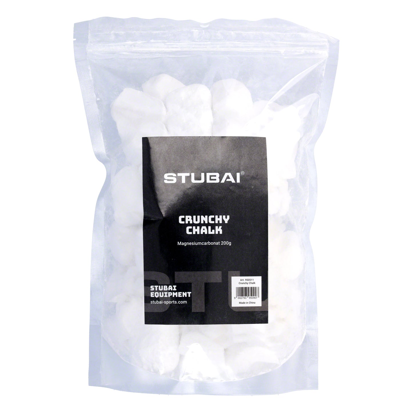 Crunchy Chalk | STUBAI Magnesium-Pulver zum Klettern und Bouldern 200 g, Magnesia-Powder, Kreide-Beutel, Kalk-Beutel