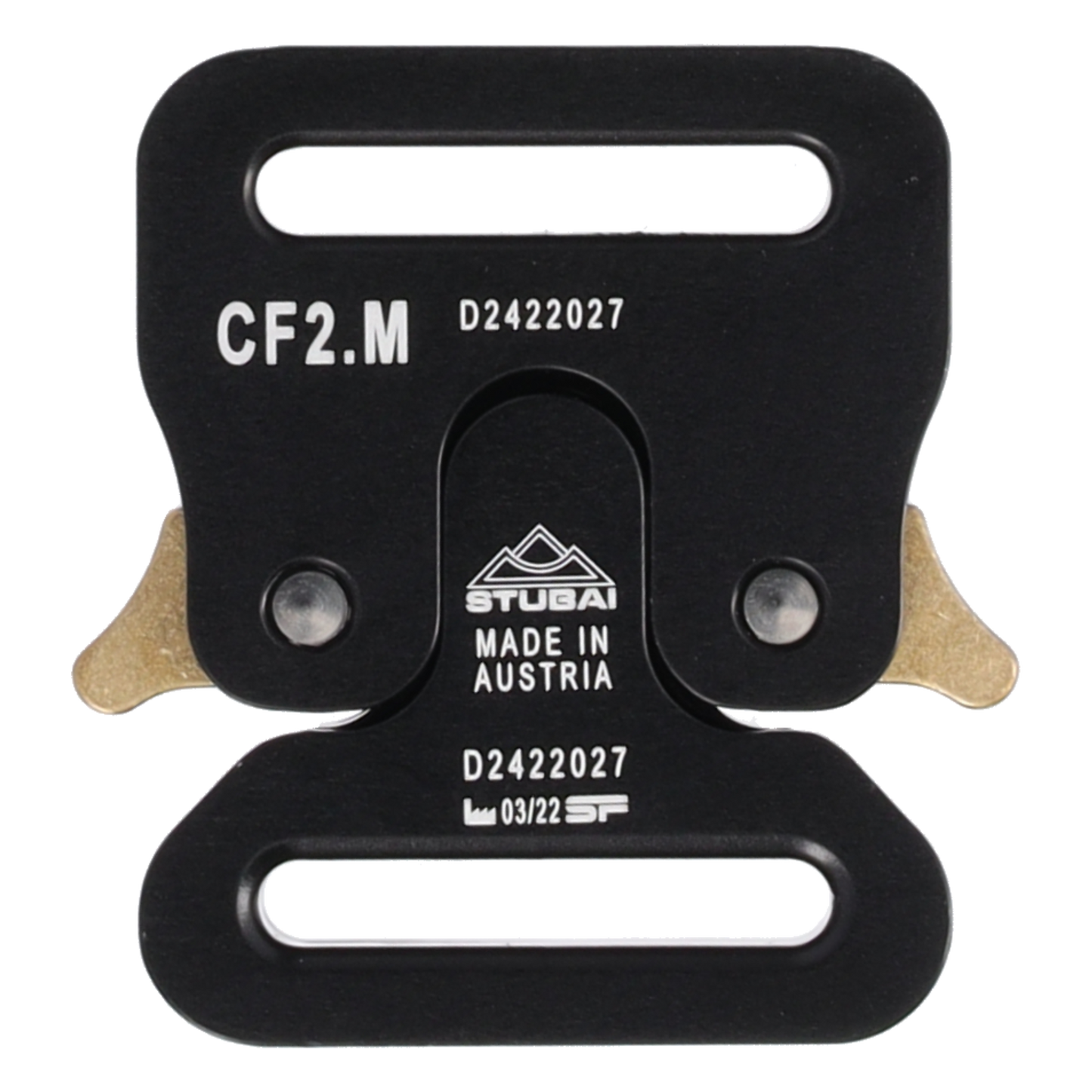 STUBAI Gurtschnalle bis 25 mm | vergütetem Aluminium mit schwarzer Eloxierung | CLICK FIX 2.0 KLEIN | verhindert Öffnen unter Last | Profiqualität Made in Austria