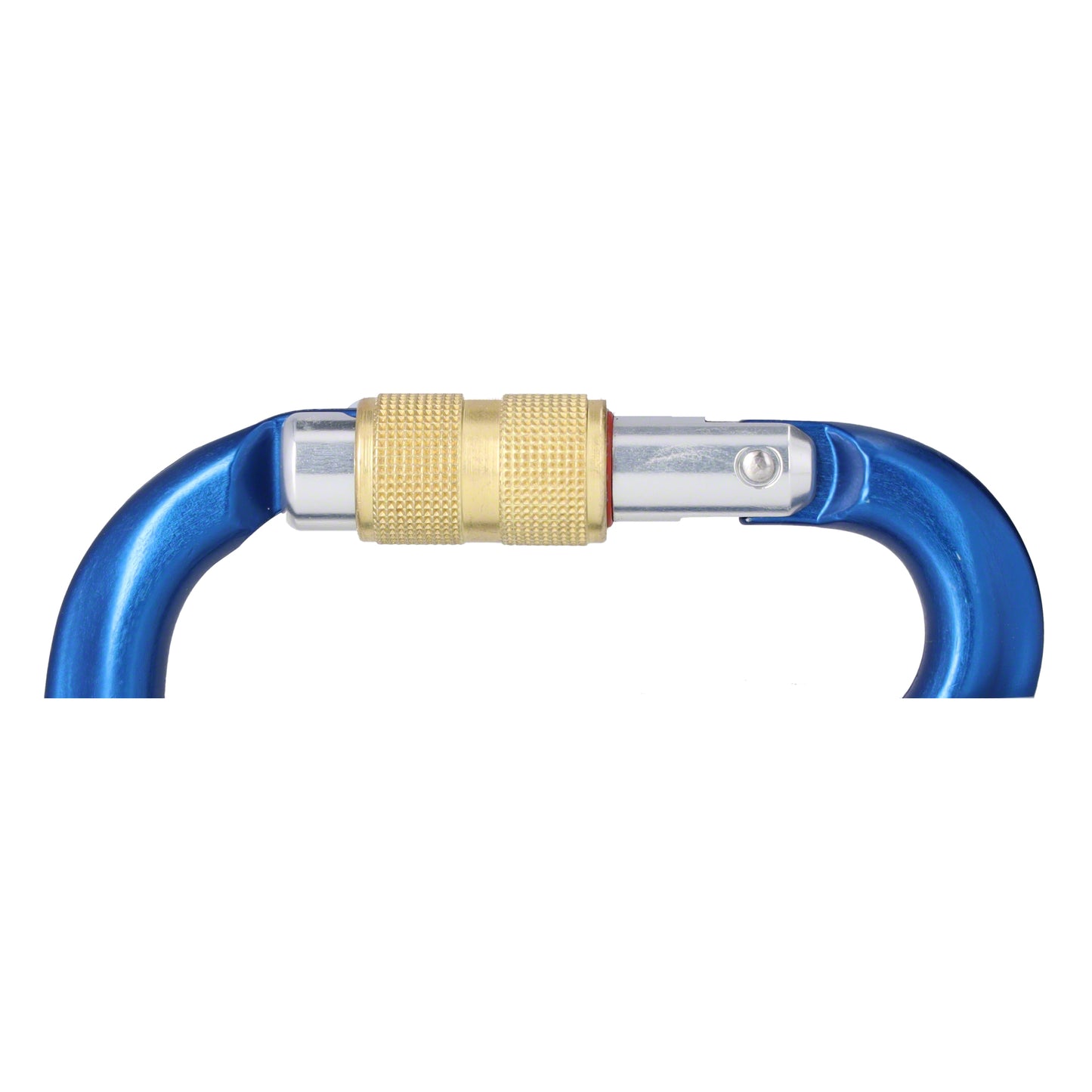 STUBAI HMS Karabiner | Karabiner mit Schraubverschluss, Schraubkarabiner zum Klettern, Kletter-Karabinerhaken, Sicherungskarabiner zum Bergsteigen, Blau