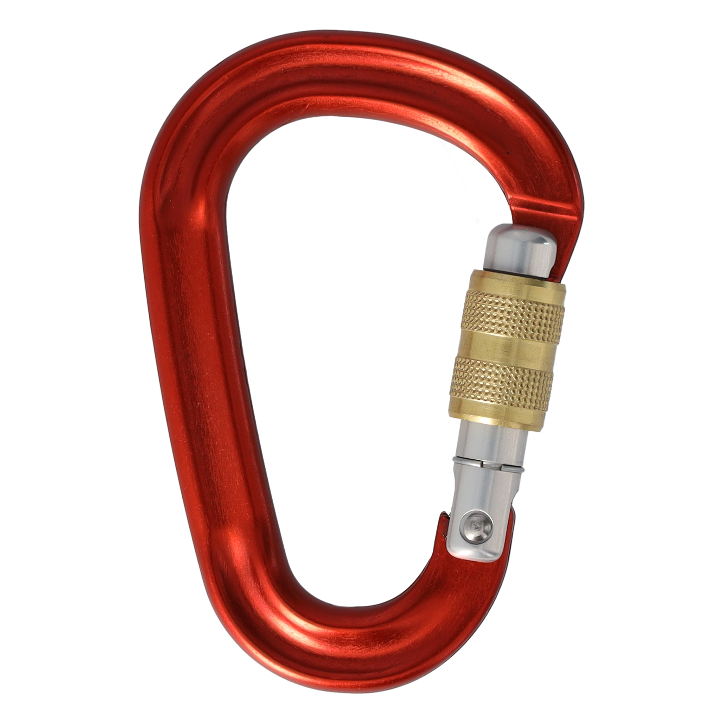 STUBAI HMS Karabiner Pico | Rot | Karabiner mit Schraubsicherung, Leichter Schraubkarabiner, Sicherungsgerät zum Klettern