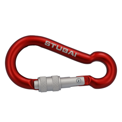 STUBAI Dwarf Fangkarabiner rot