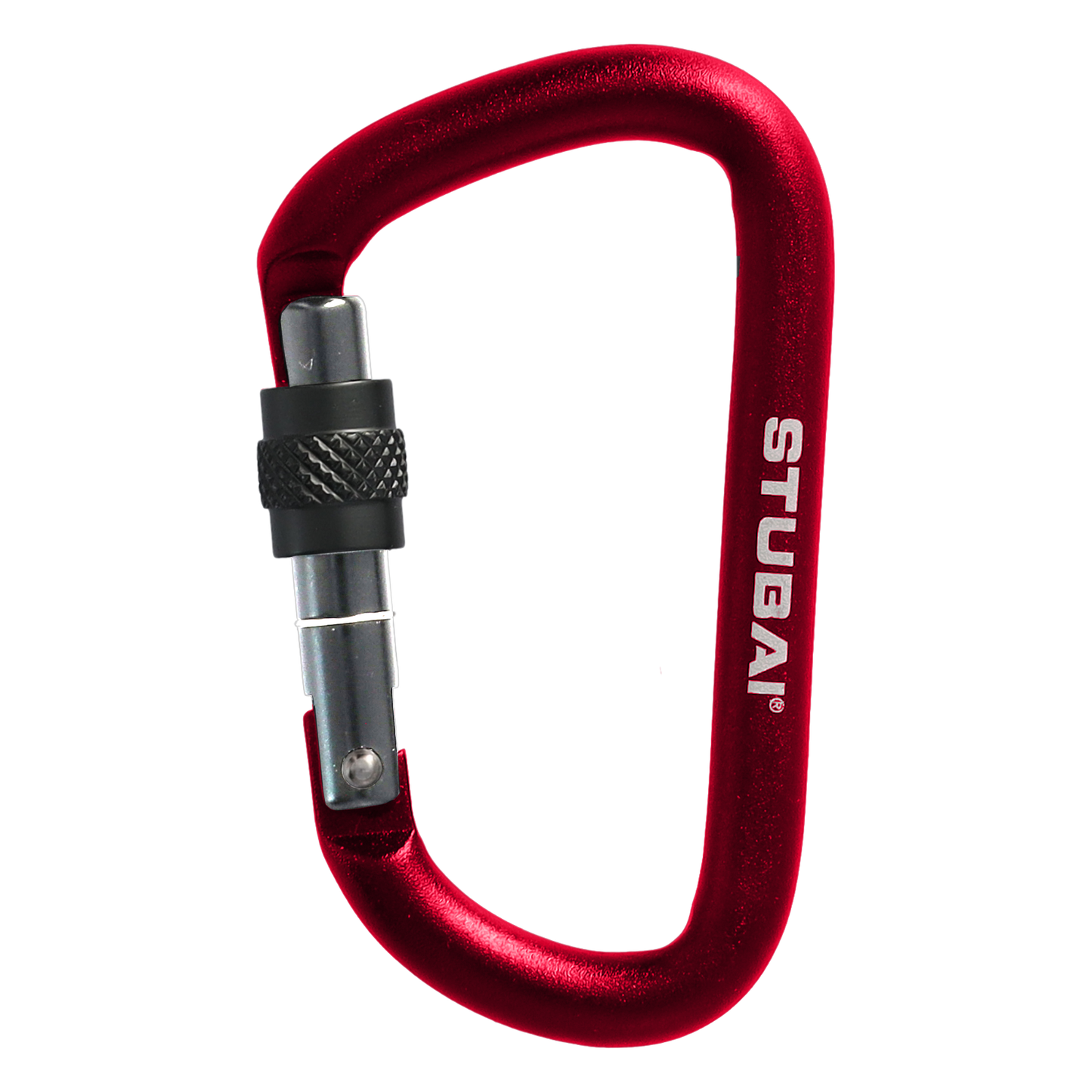 STUBAI Material-Karabiner | ACESSORY Minikarabiner mit Schraubsicherung | Schraubkarabiner | Schwarz | Blau | Orange | Rot | Accessoire-Karabiner | für Camping, Wandern, Outdoor| Schlüsselanhänger