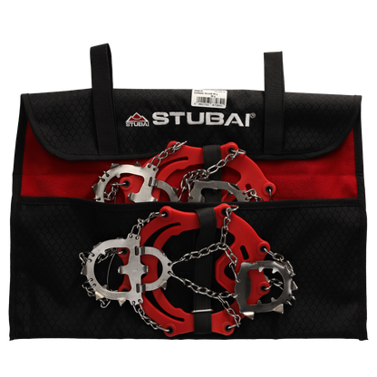 STUBAI GEARBAG VELCRO Allzwecktasche – robuste Aufbewahrungstasche für Steigeisen, Eisschrauben & Ersatzhauen – mit Klettverschluss, feuchtigkeitsabweisend, flexibel & leicht