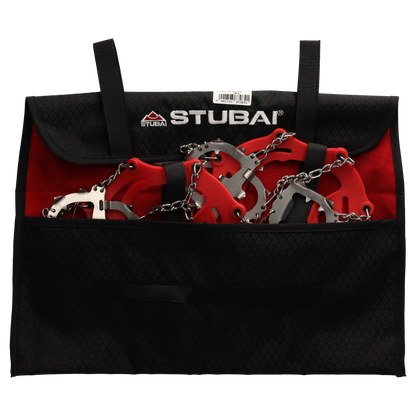 STUBAI GEARBAG VELCRO Allzwecktasche – robuste Aufbewahrungstasche für Steigeisen, Eisschrauben & Ersatzhauen – mit Klettverschluss, feuchtigkeitsabweisend, flexibel & leicht