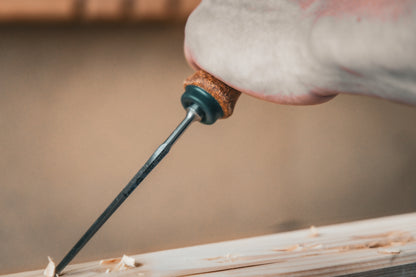 STUBAI Stemmeisen Set mit Korkgriff | 5-teilig (4/10/16/20/30 mm) in robuster Rolltasche | Stechbeitel mit rutschfestem KORK-Heft – ergonomisch, langlebig & präzise | Profi-Holzbearbeitung für Schreiner & Tischler