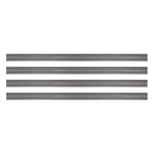 Tersa Hobelmesser | 400x10x2,3mm | 4 Stück | T12SMG | für Hartholz und Weichholz gut geeignet | Systemhobelmesser passend für Tersa-Spannsysteme