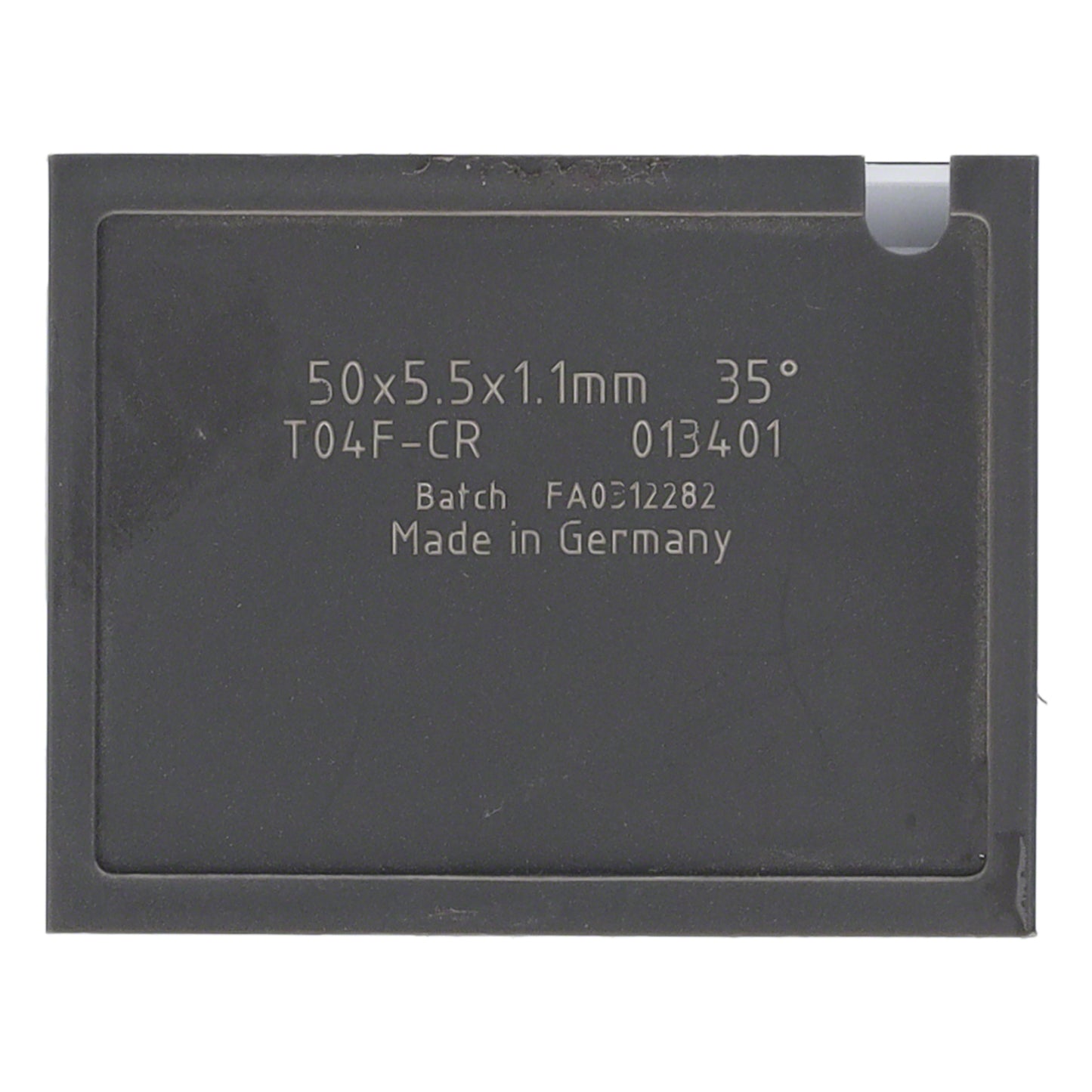 Mini-Wendeplatte 38 Brust und Quernut - 50x5,5x1,1mm T03SMG 4 St.