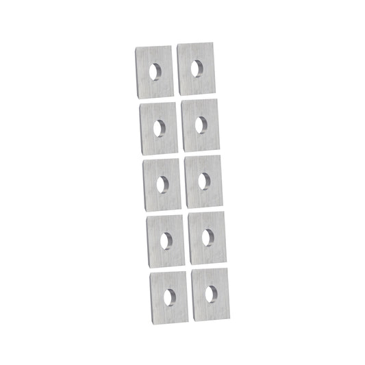 Quadratische Wendeplatte | 12 x 12 x 1,5 mm 35° | 10 Stück | Wendemesser für Spanplatten, HDF/MDF-Platten und Plastik geeignet | Ersatzmesser für Vorschneider, Lackfräser, Nutfräser | T03SMG