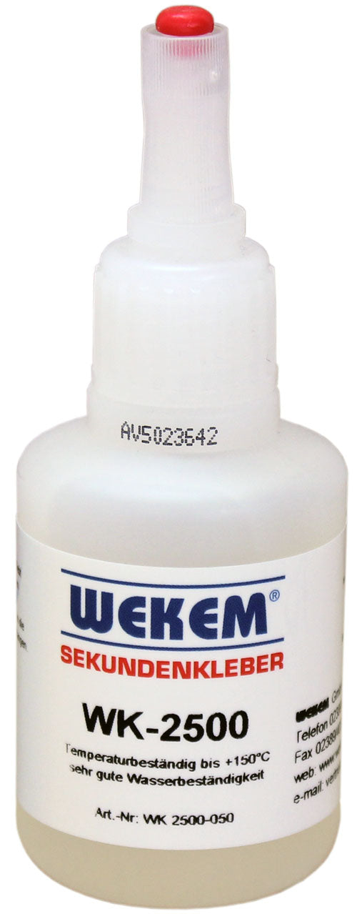 WEKEM WK 2500 Sekundenkleber hochviskos/dickflüssig teilflex. 50 g