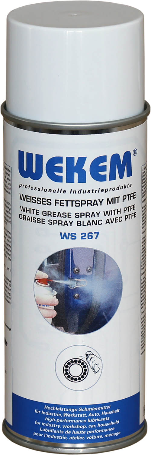 WEKEM WS 267 Weißes Fettspray mit PTFE 400 ml