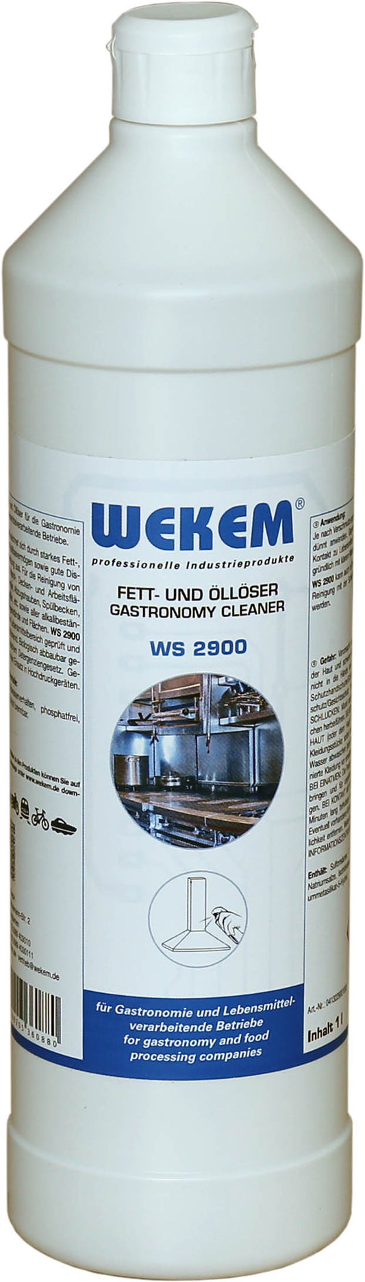 WEKEM WS 2900 Fett- und Oelentferner 1 Liter Flasche