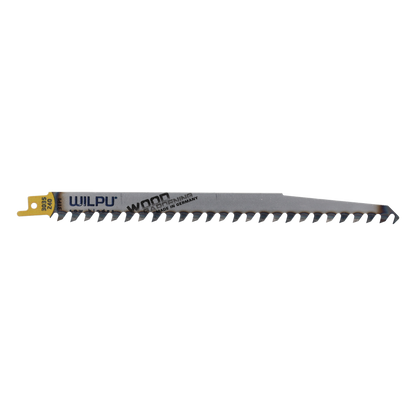 Wilpu 5 Stück  Säbelsägeblätter für Holz & Kunststoff | Länge 240mm ; Höhe 19mm ; Dicke 1,27mm ; Schnittlänge 220mm ; Zahnteilung 8,5mm / 3'' |