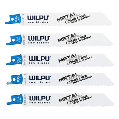 Wilpu 5 Säbelsägeblätter für Metall 150x19x0,9mm Z10/14