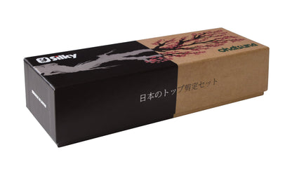 Silky Okatsune Top Gartenpflegesatz – Gartenschere Okatsune 103 & Klappsäge Silky Super Accel, 210 mm, 7,5 Zähne pro Zoll, inkl. Gürteltasche – Japanische Präzision für Gartenpflege