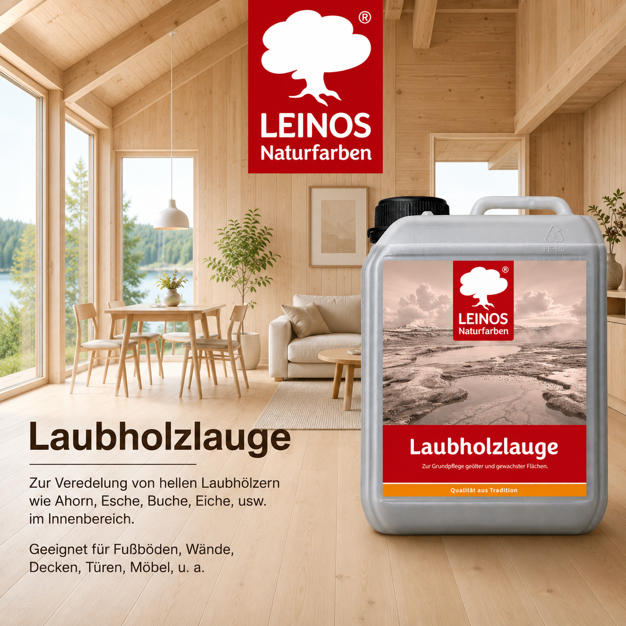 LEINOS 926 Laubholzlauge 2,50 l Weiß
