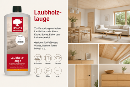 LEINOS 926 Laubholzlauge 1,00 l Weiß