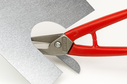 Metallschere 250 mm | Für gerade & kreisförmige Schnitte | Figurenschere & Lochschere für Stahlblech | Vielseitige Blechschere für präzises Arbeiten im Metallbau, Handwerk & Industrie