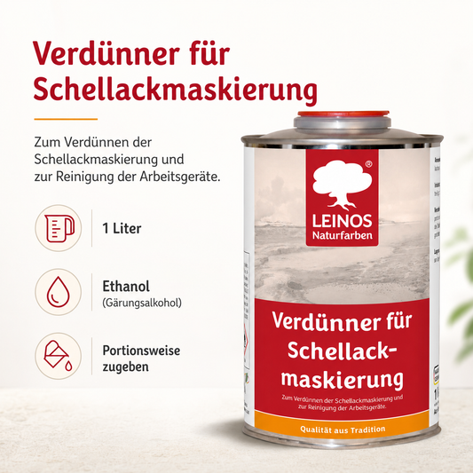 LEINOS 956 Verdünner für Schellackmaskierung 1,00 l