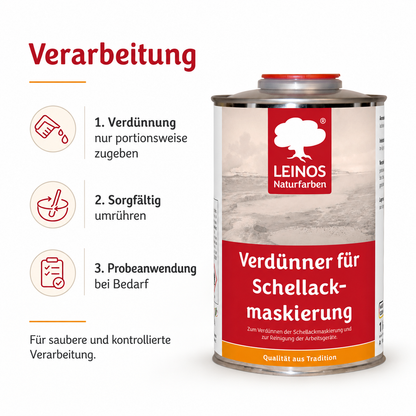 LEINOS 956 Verdünner für Schellackmaskierung 1,00 l