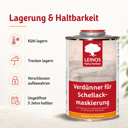 LEINOS 956 Verdünner für Schellackmaskierung 1,00 l