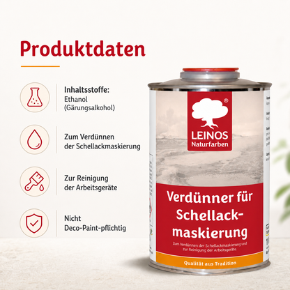 LEINOS 956 Verdünner für Schellackmaskierung 1,00 l