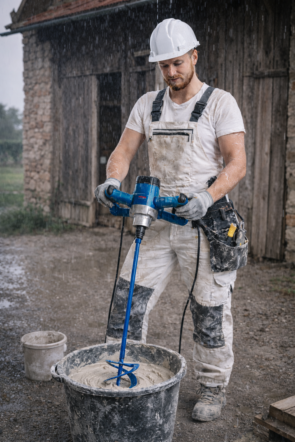 epi ECOMIX MR 4 RÜHRER Ø160 mm M14 – Wendelrührer rechtsgewendelt für zähe Materialien – Profi Rührquirl für Mörtel, Putz, Kleber, Estrich & Spachtelmasse – hohe Mischleistung, geringe Lufteinschlüsse