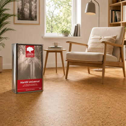 LEINOS 259 Hartöl Universal 10,0 l |Für alle Hölzer im Innenbereich, insbesondere Fußböden, aber auch für Kork | Leicht zu verarbeitende, universelle Grundierung und Endbeschichtung
