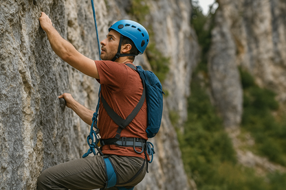 UTILITY Brustgurt verstellbar XXXS–XXXL – nur in Kombination mit Sportkletter-Sitzgurt nutzbar – mit DoubleBack-Schnallen & Kreuzstück im Rücken – CE EN 12277 Typ D & UIAA zertifiziert – 240 g