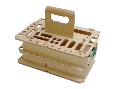 Spezial-Trägerset Elektriker aus Buchen-Multiplex für T-Loc IV, V, M 337 & M 437 | Strukturierte Werkzeugaufnahme | passend für System Systainer Festool / Tanos Systainer³