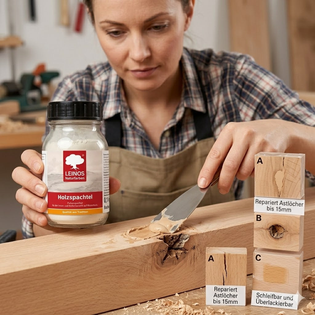 LEINOS 337 Holzspachtel 0,5l, Merbau