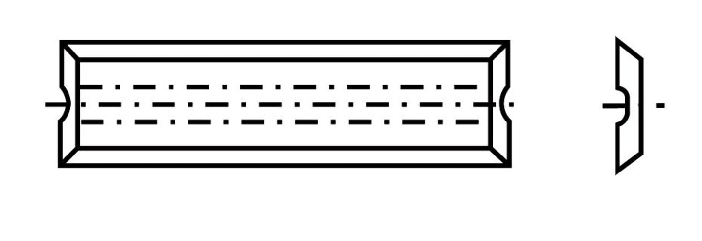 Tigra Mini-Wendeplatte 35x5,5x1,1mm T03SMG 4 St.