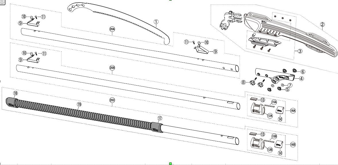 Fixierungsschraube für Sprungmechanik, Forester