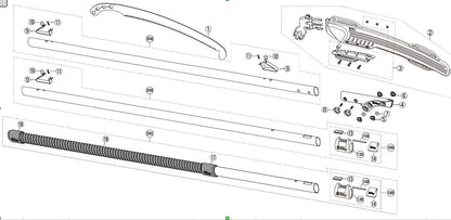 SILKY Ersatzblatt Forester 380 mm | 7,5 Zähne/30 mm Mirai-Me grob | Zugsägeblatt mit Sichelspitze für Stangensäge | induktiv gehärtete Zähne | saubere, schnelle Astschnitte | passend für Forester